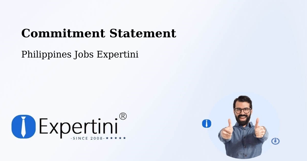 Commitment Statement - Philippines Jobs Expertini